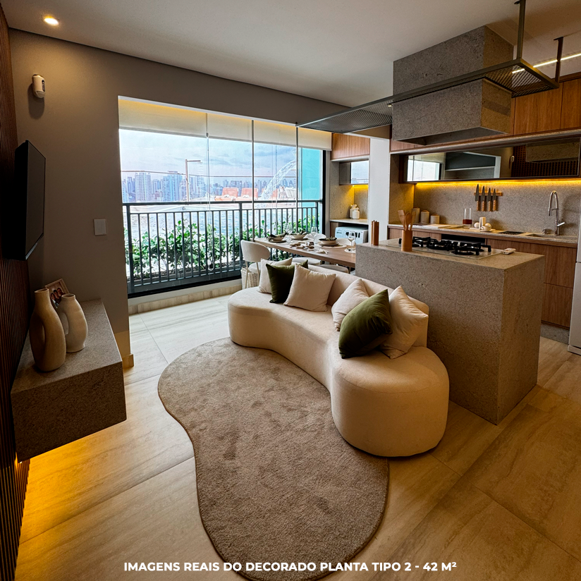 Imagem real do decorado - sala de estar