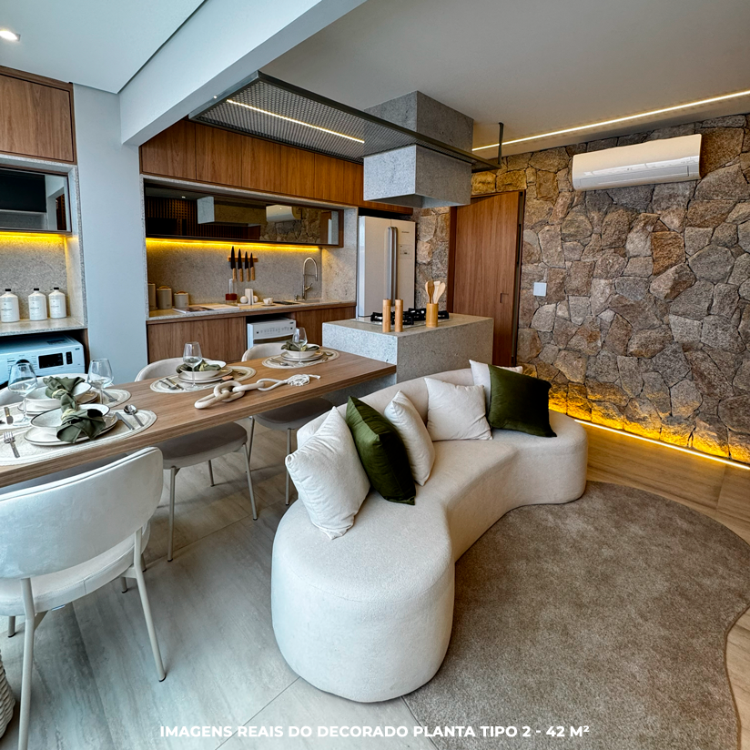 Imagem real do decorado - sala de jantar