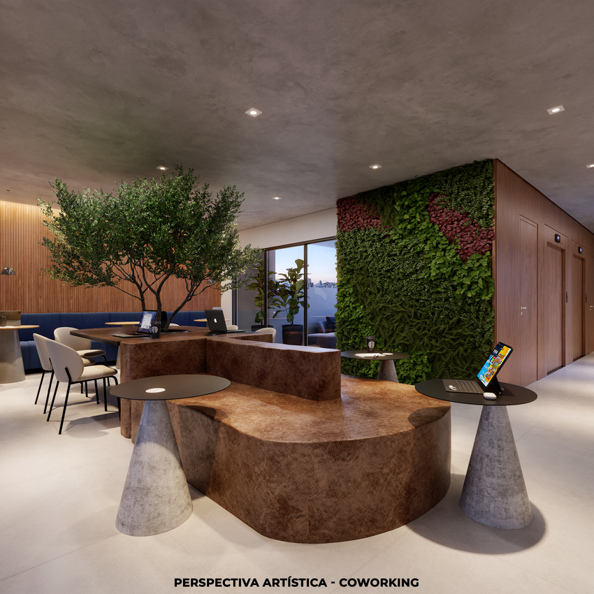 Perspectiva Artística do Espaço de Coworking