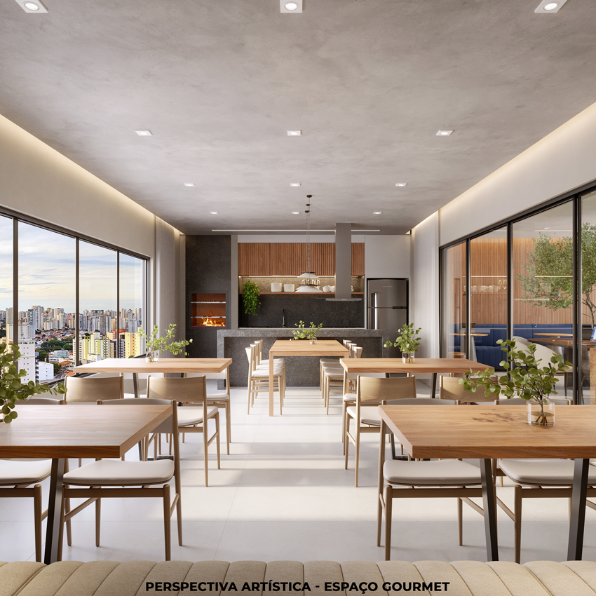 Perspectiva Artística do Espaço Gourmet