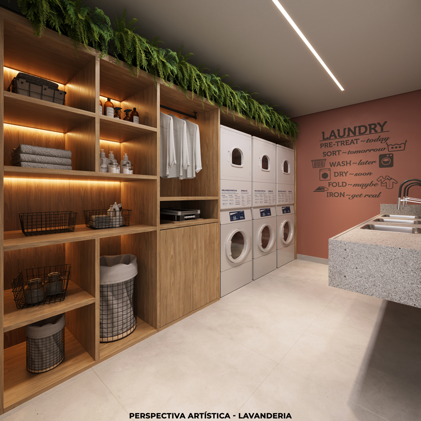 Perspectiva Artística da Lavanderia