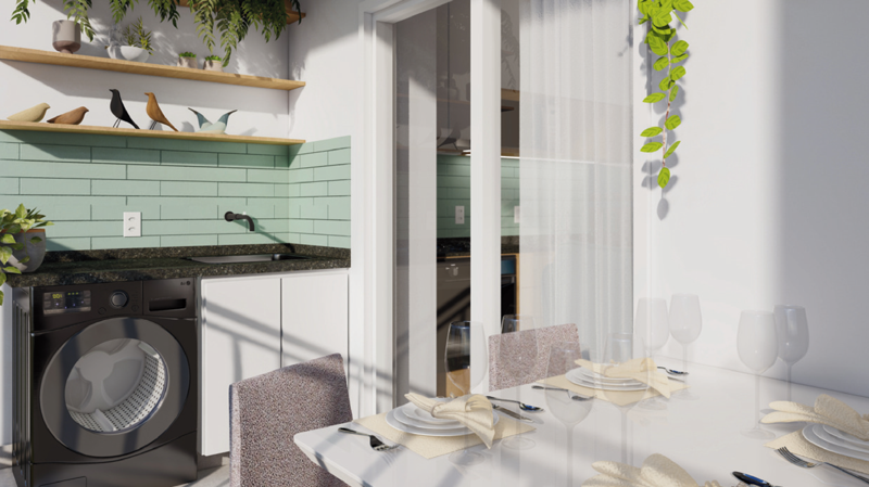 Varanda 1 dorm - 36 m²